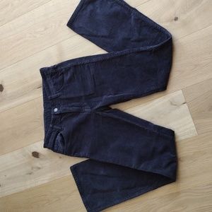 Brandy Melville black corduroy boot cut jeans